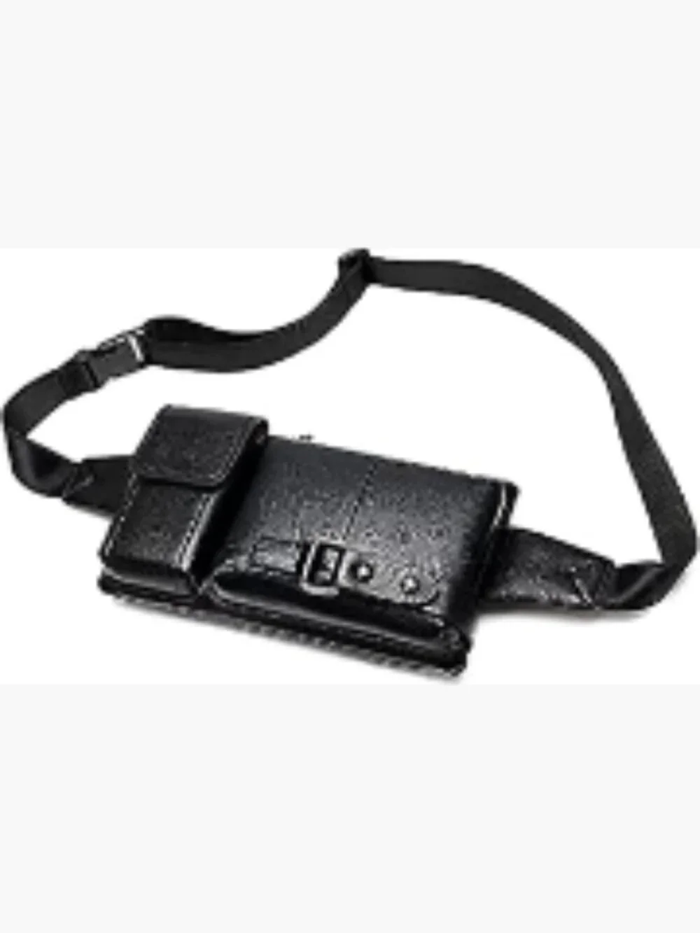 Vintage Faux Leather Sling Bag Chest Crossbody Backpack Waterproof Casual